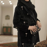 کت زنانه جواهردوزی مخمل