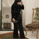 کت زنانه جواهردوزی مخمل