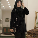 کت زنانه جواهردوزی مخمل