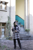 کت چهارخونه کشمیر زمستانی